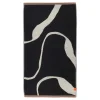Mette Ditmer Textiles | Bathroom Textiles>Nova Arte Bath towel, Black / Off-white –