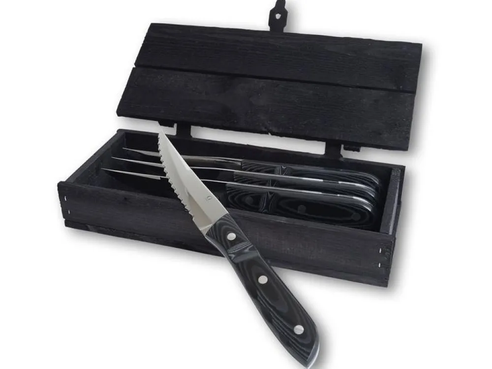 old_farmer_steak_knife_xl_0.webp Gense Kitchen>Old Farmer Steak Knife XL 4 pcs, Black –