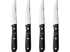 Gense Kitchen>Old Farmer Steak Knife XL 4 pcs, Black –