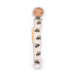 Kids FILIBABBA Pacifiers And Boxes>Pacifier holder, Tractor –