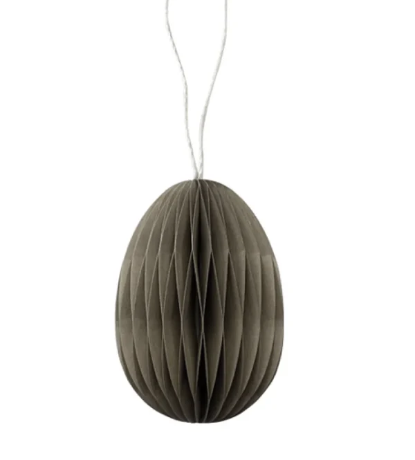 Delight Department Easter Decorations>Paper Egg, Moss Grey –