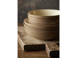 Bitz Kitchen>Pasta Plates Wood Sand Ø 20 cm, 6 pieces, beige –