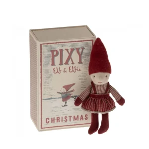 Kids Maileg Doll Accessories | Christmas Toys>Pixy Elfie in Matchbox –
