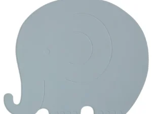 Kids OYOY Mini Dinnertime>Placemat henry elephant, pale blue –