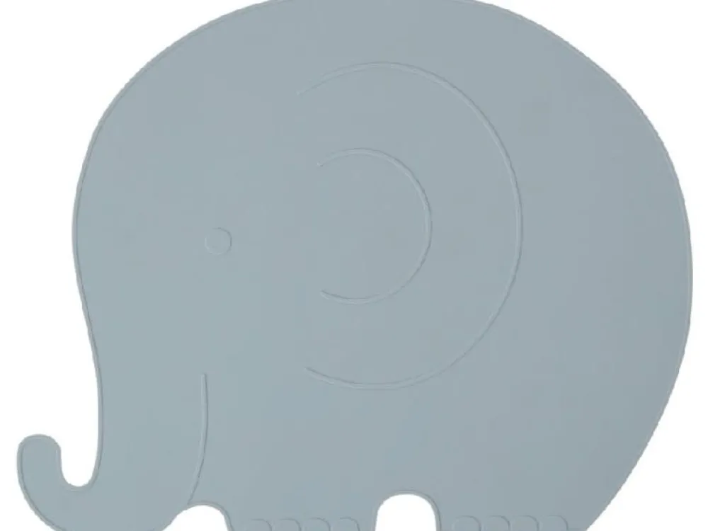placemat_henry_elephant_p_0.webp Kids OYOY Mini Dinnertime>Placemat henry elephant, pale blue –