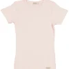 Kids Marmar Copenhagen Girl 2-8Y>Plain T-Shirt Modal Melange Barely Rose – Marmar