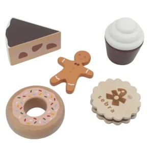 Kids Sebra Interior Wooden Toys | Play Food>Play Foods, wooden cakes & cookies – Sebra