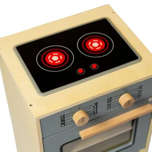Kids Mamamemo Wooden Toys | Play Food>Play oven with hub, Emerald Green –