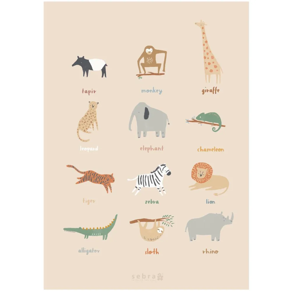 poster_wildlife__sebra_0.webp Kids Sebra Interior Kids Posters>Poster, Wildlife – Sebra