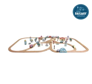 Kids Little Dutch Wooden Toys | Christmas Toys>Railway Train XXL Set, Starterkit –