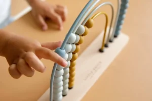 Kids Little Dutch Wooden Toys | Games And Puzzles>Rainbow Abacus blue –