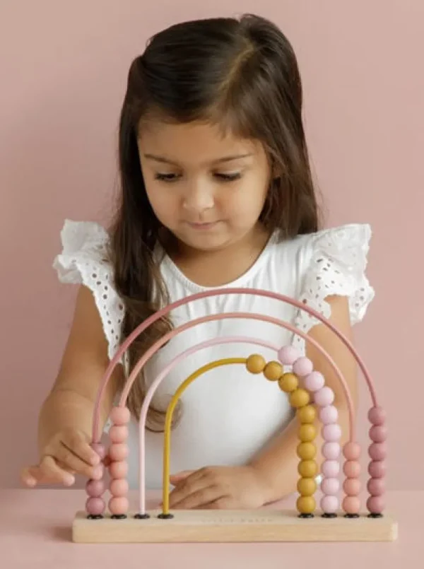 Kids Little Dutch Wooden Toys | Games And Puzzles>Rainbow Abacus pink –