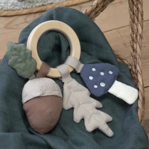 Kids Sebra Interior Baby Toys>Rattle Leaf mushroom acorn – Sebra