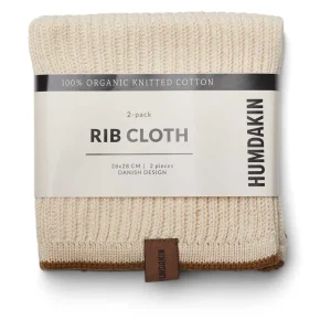 Humdakin Textiles | Kitchen>Rib Cloth 2 pack, Shell/Sunset –