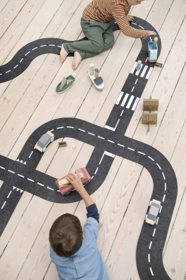 Kids Sebra Interior Cars And Road Ways>Roadway, Crossroads in strong felt – Sebra