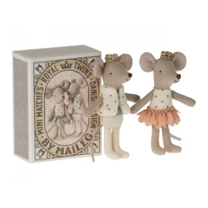 Kids Maileg Doll Accessories>Royal twins mice in box –