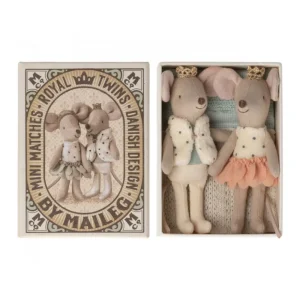 Kids Maileg Doll Accessories>Royal twins mice in box –