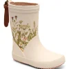 Kids Bisgaard Baby Girl>Rubber boot Beige, Flowers –