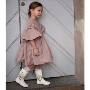 Kids Bisgaard Baby Girl>Rubber boot Beige, Flowers –