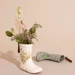 Kids Bisgaard Baby Girl>Rubber boot Beige, Flowers –