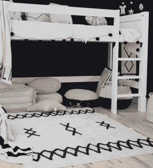 Lorena Canals Textiles>Rug Atlas Natural – Black –