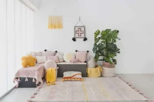 Lorena Canals Textiles>Rug Azteca Natural Nude Vintage –