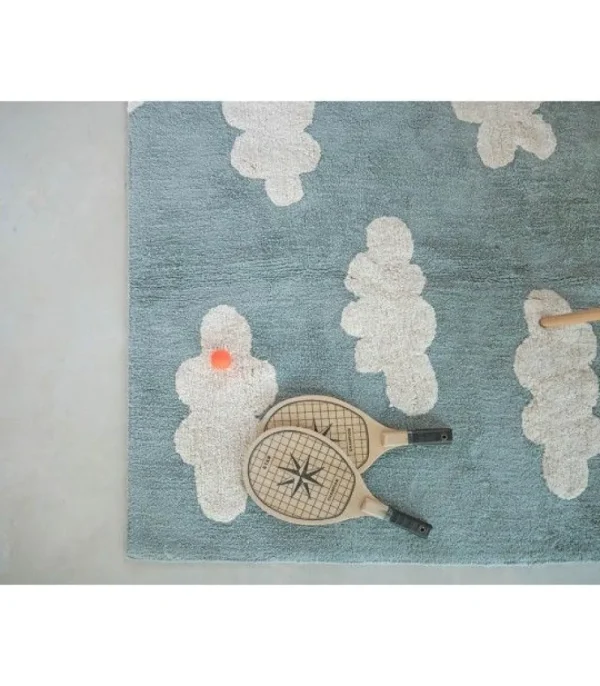 Kids Lorena Canals Rugs And Playmats>Rug Clouds Vintage blue / Azul Vintage –