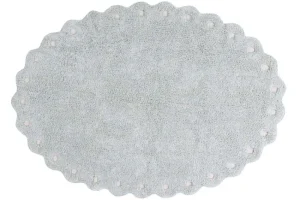 Lorena Canals Textiles>Rug Pinecone Pearl Blue –
