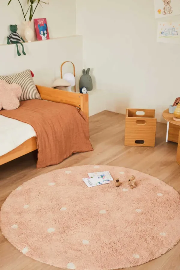 Kids Lorena Canals Rugs And Playmats | Textiles>Rug Round Dot Rose –