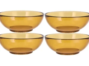 Bitz Kitchen>Salad Bowl Kusintha 4 pieces, 20 cm, Amber –