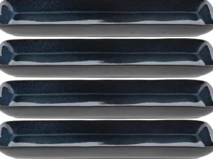 Bitz Kitchen>Serving plates 4 pieces, Blue –