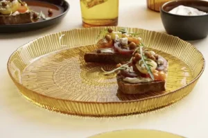 Bitz Kitchen>Serving plates Kusintha 6 pieces Ø30, Amber –