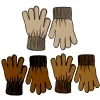 Kids/BOY BabyMocs Boy 2-8Y>3-Set Finger gloves, Brown/Rust/Beige – Baby Mocs