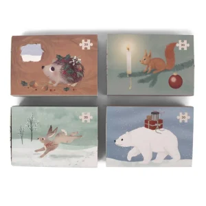 Kids FILIBABBA Games And Puzzles>Set of 4 puzzles, Wonderful Winter –