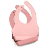 Kids Sebra Interior Dinnertime>Silicone bib set 2 pcs. blossom pink – Sebra