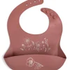 Kids FILIBABBA Dinnertime>Silicone bib with print Fall Flowers –
