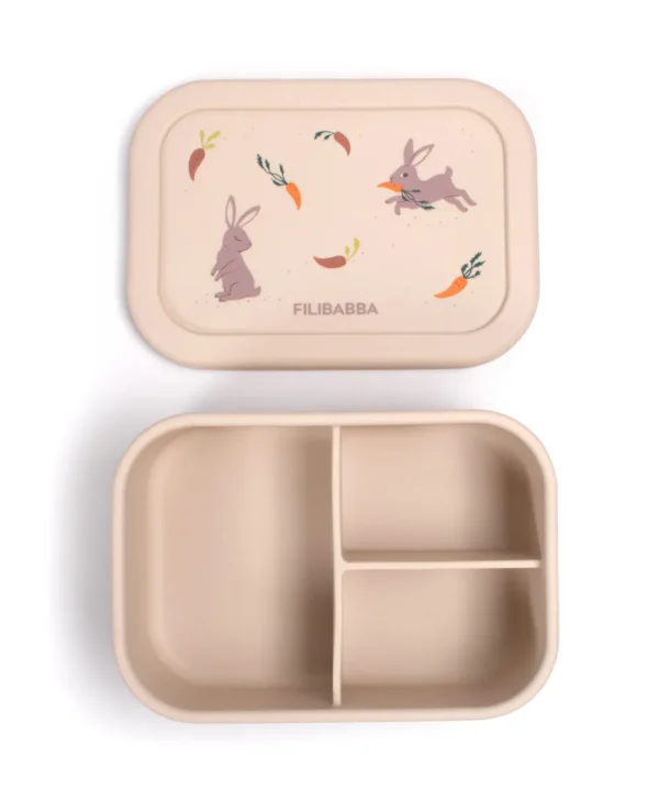 Kids FILIBABBA Dinnertime>Silicone lunchbox, Carrot Thief –