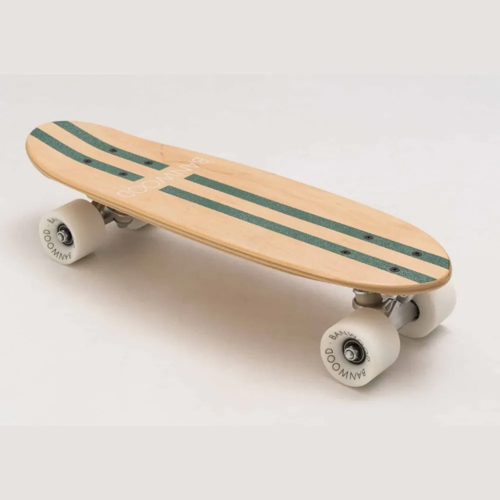 skateboard_green_stripe___0.webp Kids Banwood Bikes, Scooters And Helmets | Balance Toys>Skateboard Green Stripe –