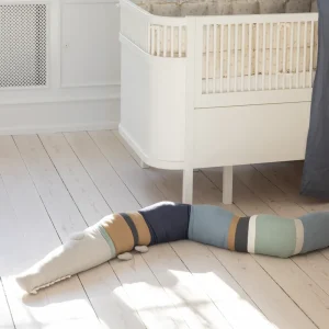Kids Sebra Interior Cushions & Nursing Pillows | Bed Bumpers>Sleepy Croc Cushion, Dusty Blue – Sebra