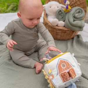 Kids Little Dutch Baby Toys>Soft activity cube Little Farm –