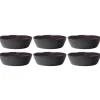 Bitz Kitchen>Soup bowl Ø 18 cm 6 pieces, black, violet –