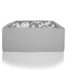 Kids Kidkii Ball Pits>Square Ball Pit with 600 Balls White / Grey –