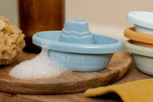Kids Little Dutch Bath Toys | Baby Toys>Stackable Bath Boats Blue –