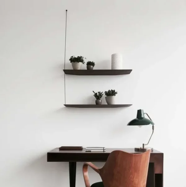 Woud Storage Shelves | Office>Stedge Shelf 60 cm, Black –