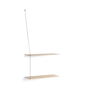 Woud Storage Shelves>Stedge Shelf 60 cm, White Pigmented Oak –