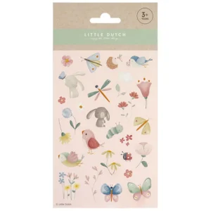 Kids Little Dutch Creativity>Sticker sheet Flowers & Butterflies –
