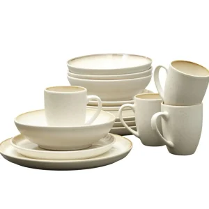 Bitz Kitchen>Stoneware set 16 pieces gift box, Creme –