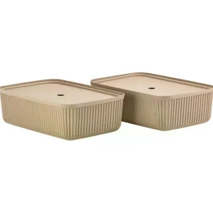 Kids Zone Denmark Storage | Storage>Storage Box Pulp Beige L, 2 pcs. –