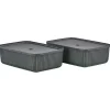 Kids Zone Denmark Storage | Storage>Storage box Pulp L 2 pieces, black –