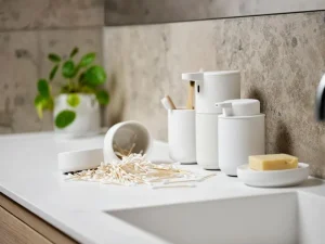 Zone Denmark Toothbrush Mugs | Bathroom Accessories>Storage Box, Ume White –